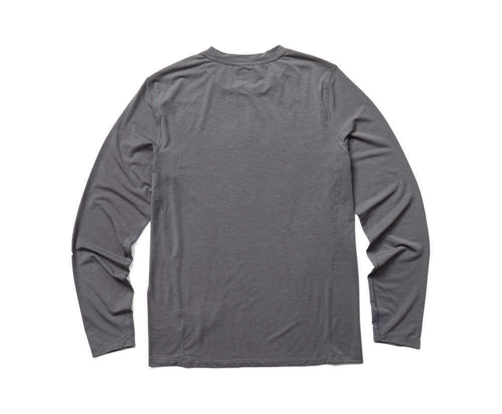 Merrell Long Sleeve Grey - Tencel™ Tee - Mens 95QCPGUMV